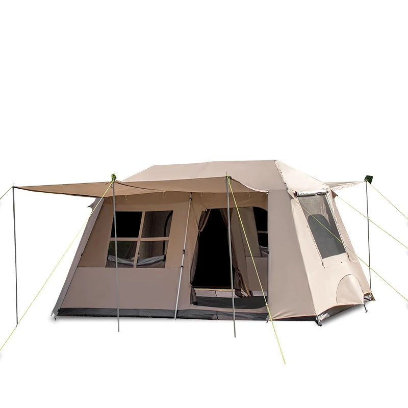 Two-Bedroom One-Living-Room Tent Auto-Quick-Setup Camping Tent Windproof