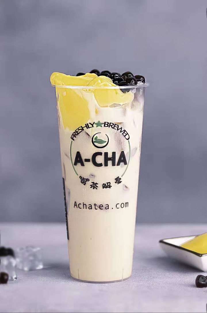 Half&Half Milk Tea (With Boba&Pudding)