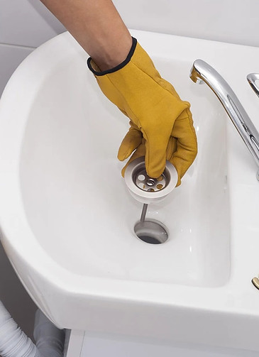drain being checked