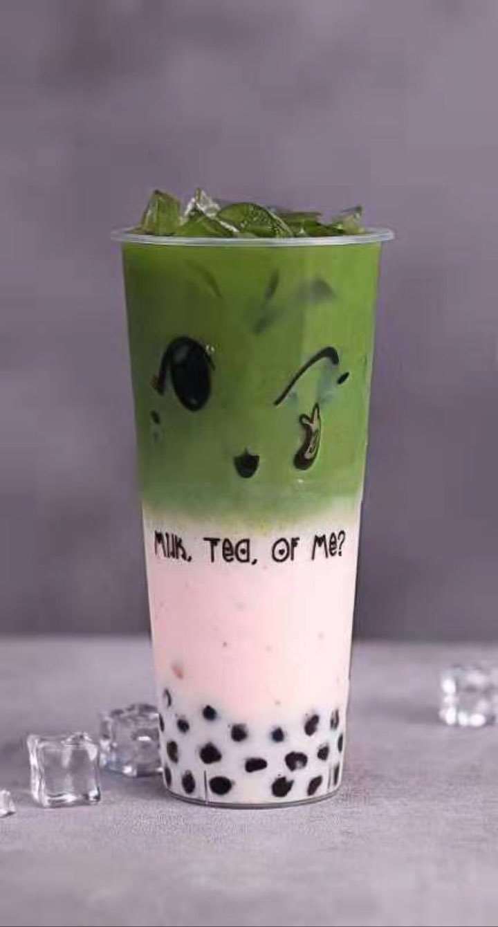 Matcha Latte With Boba