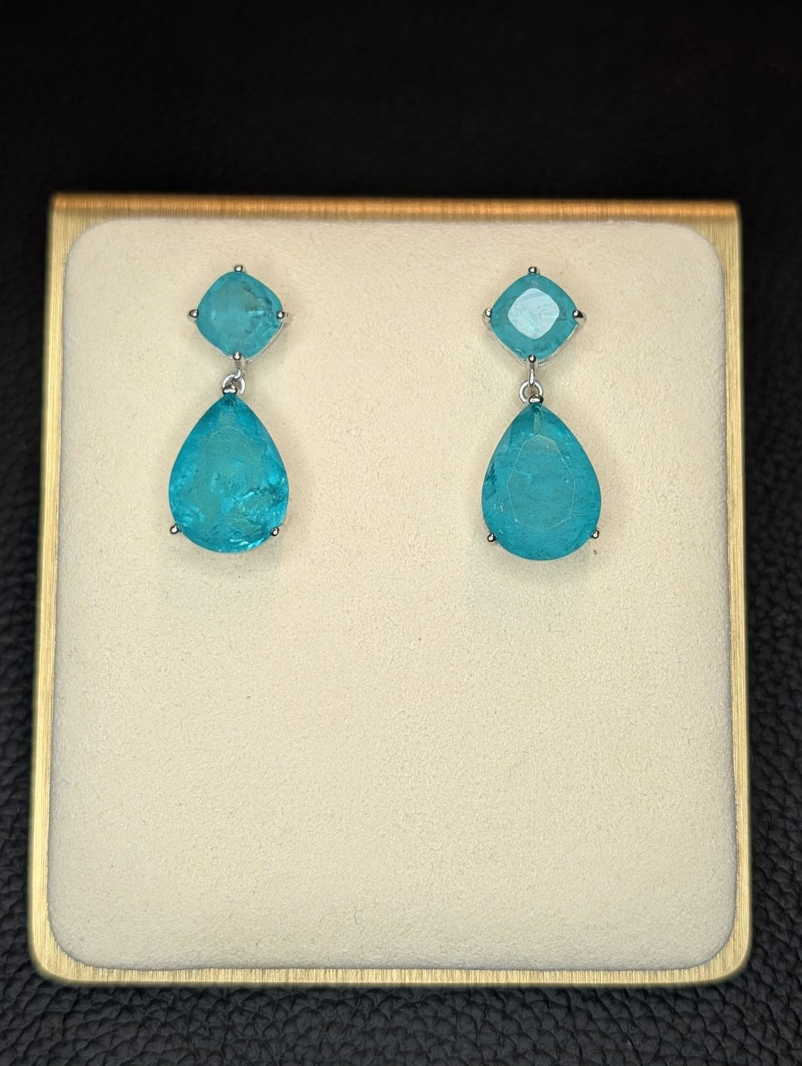 Tourmaline Emerald Drop earrings