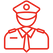 Uniformed armed or unarmed guards