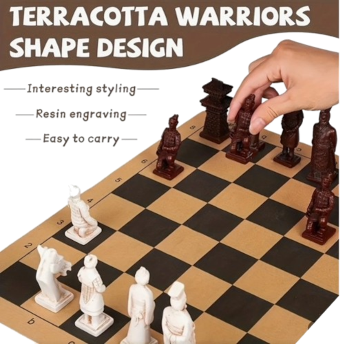 Miniatura: Ajedrez de Terracota Guerreros Chinos 43 Cm