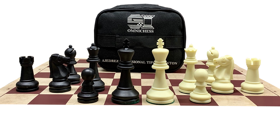 Miniatura: Ajedrez Omcor ULTIMATE 1.2 kg Negro/Marfil