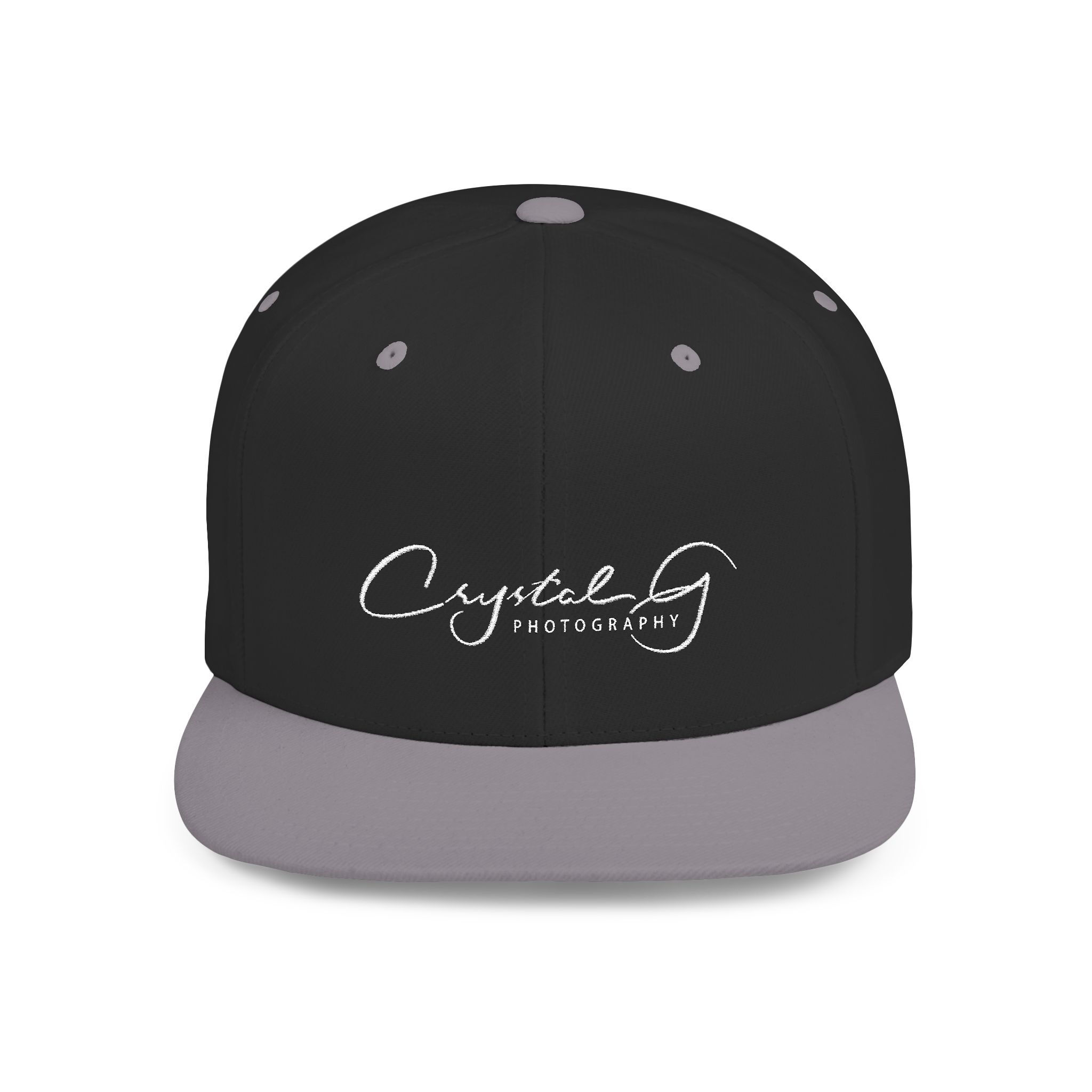 Stylish Flat Bill Snapback Hat - CrystalBay Photography Design