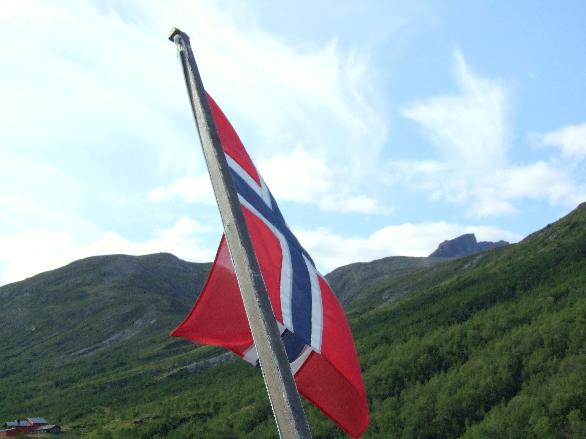 norske flagg, die norwegische Flagge