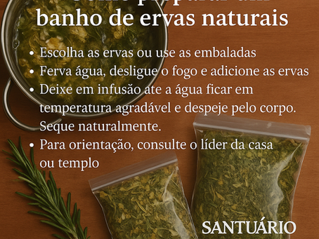 Banho de Ervas: Renovação Energética e Limpeza Espiritual