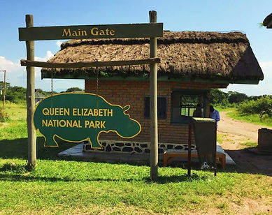 Entrance to queen Elizabeth National Park