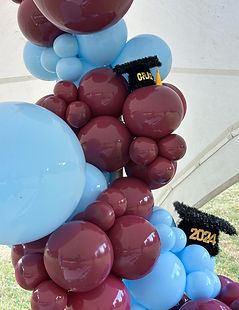 maroon and sky blue balloons graduation.jpg