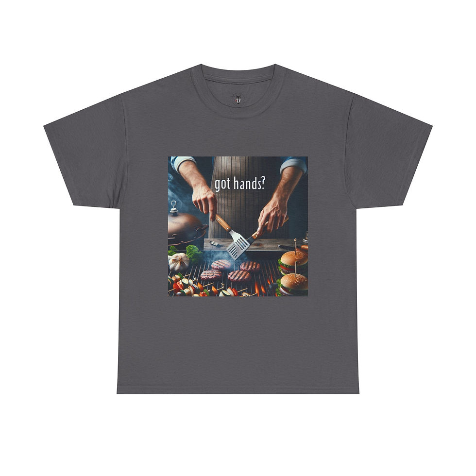 Thumbnail: "Got Hands? Grillin'" - Unisex Heavy Cotton Tee 