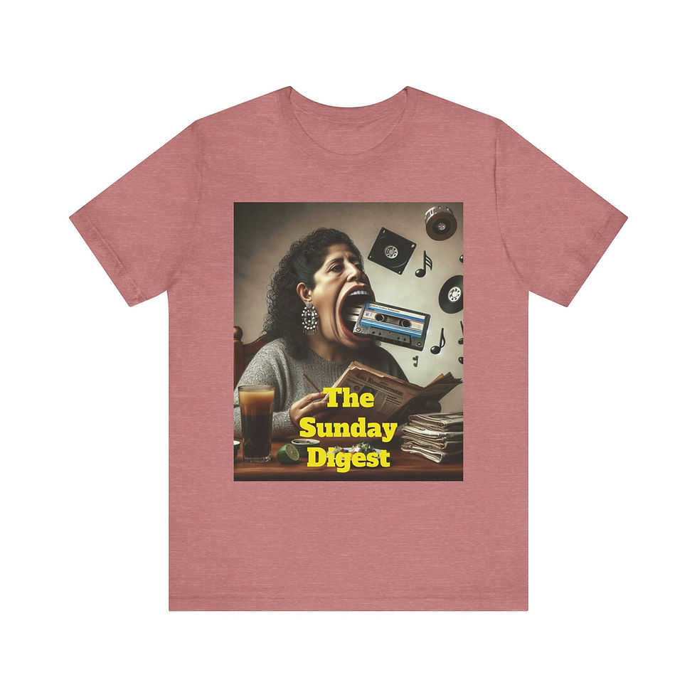 Thumbnail: The Sunday Digest Short Sleeve Tee - 'The Sunday Digest' Design