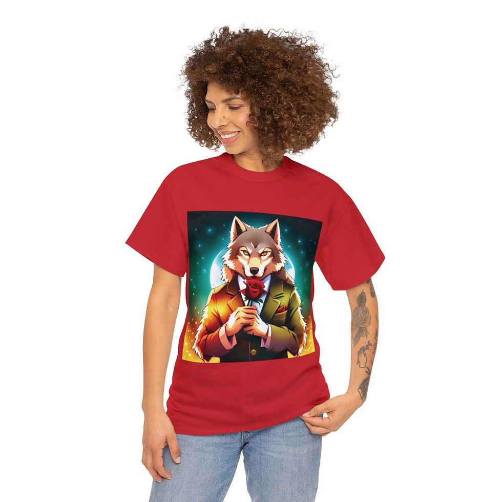 Thumbnail: "Can You Handle This?" Wolf N' Rose Heavy Cotton Tee