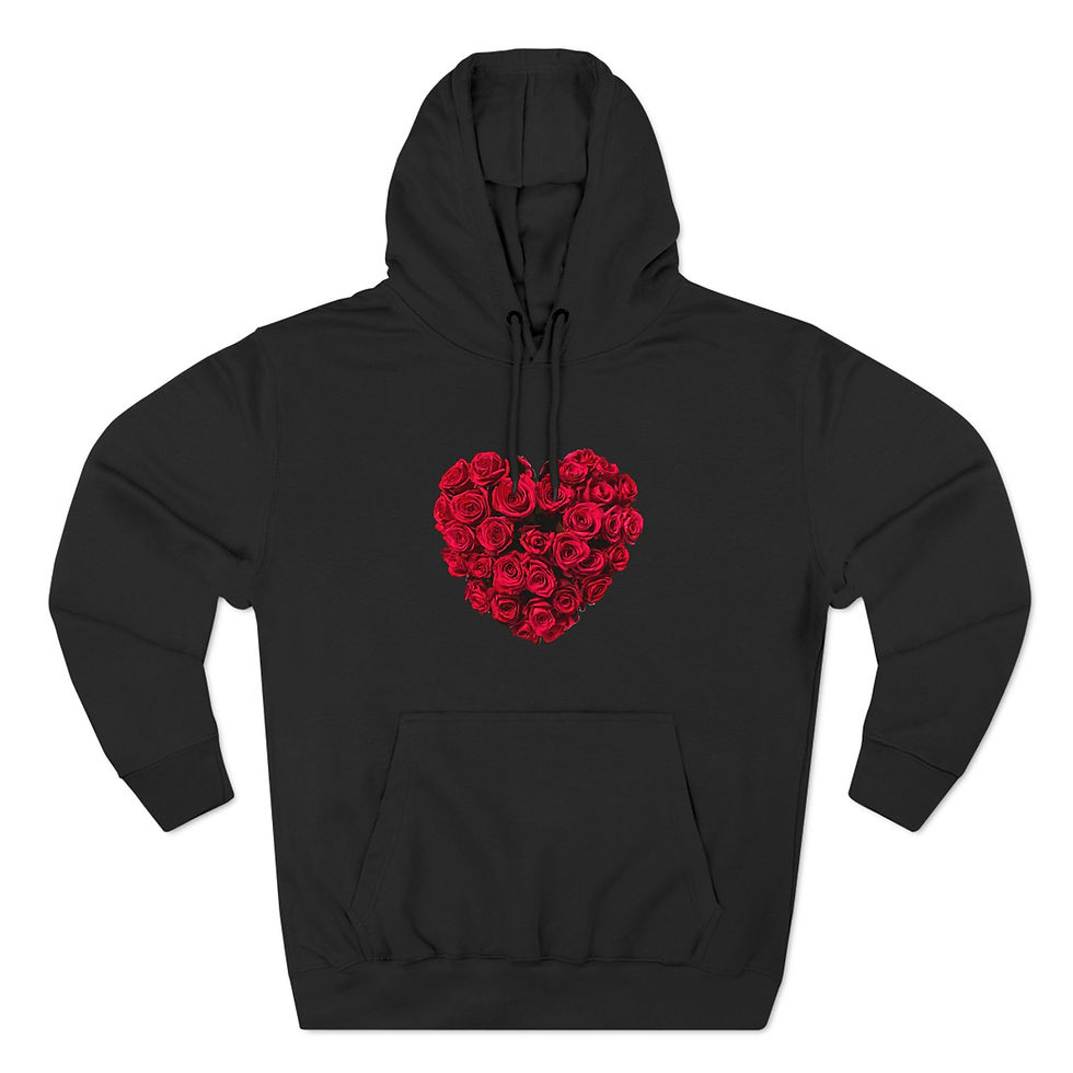 Thumbnail: "You Have My Heart, I Got Your Back." Wolf N' Rose - Fleece Hoodie
