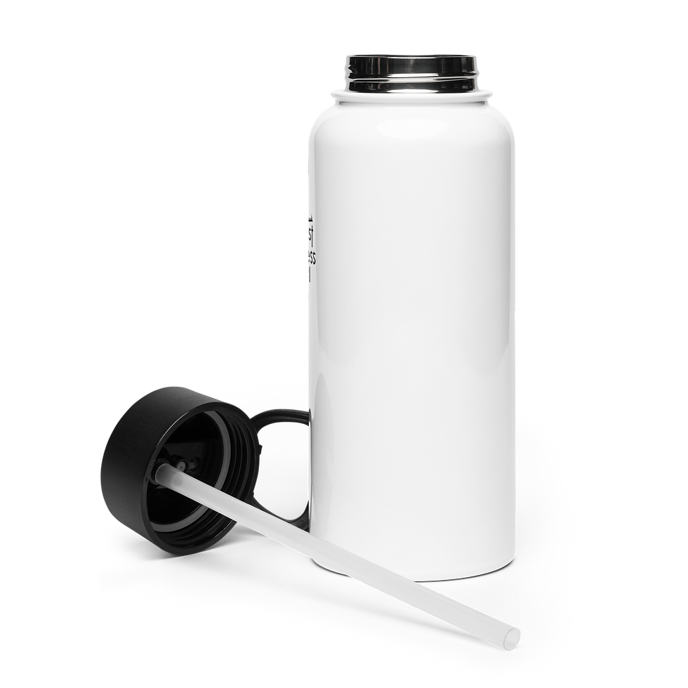 Miniaturbild: Edelstahl weithals Wasserflasche mit beast of stainless steel  Schriftzug 