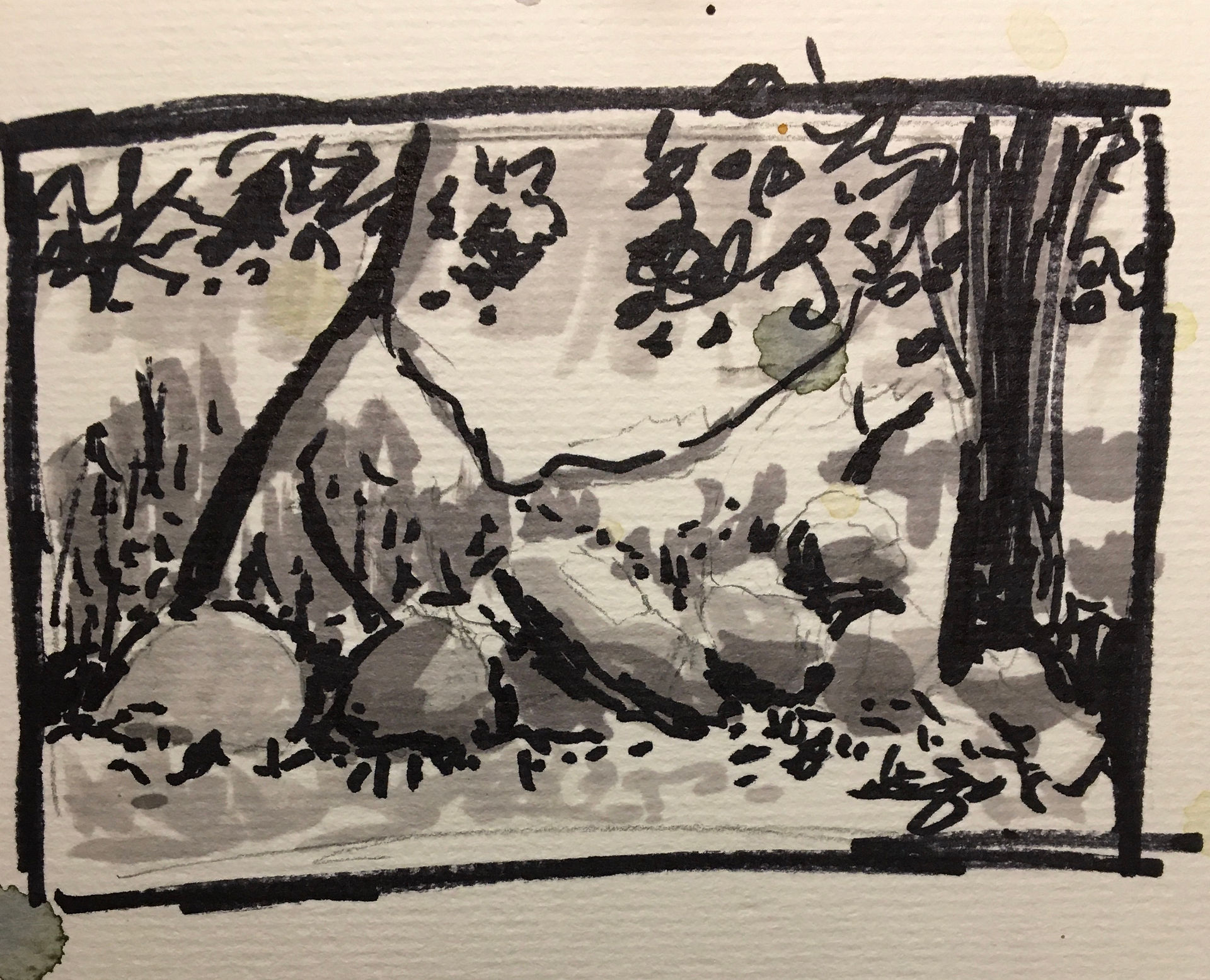 value study w/grayscale marker