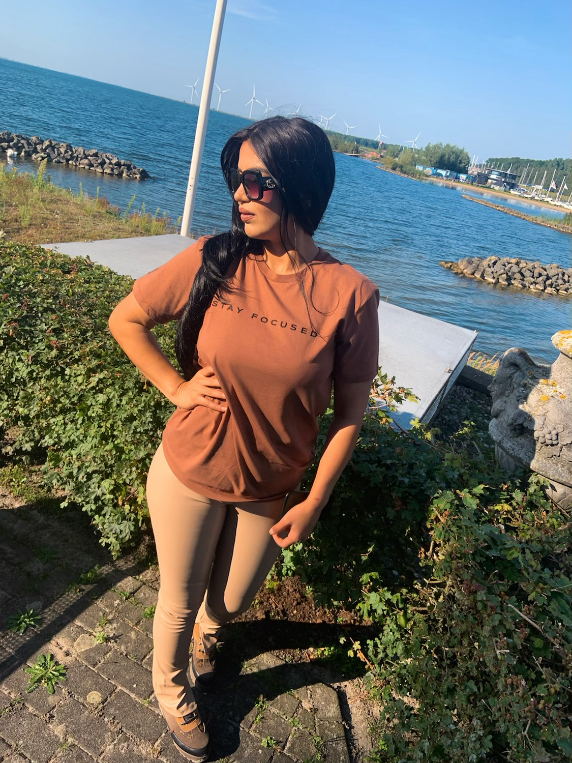 Camel Brown Focused Tee