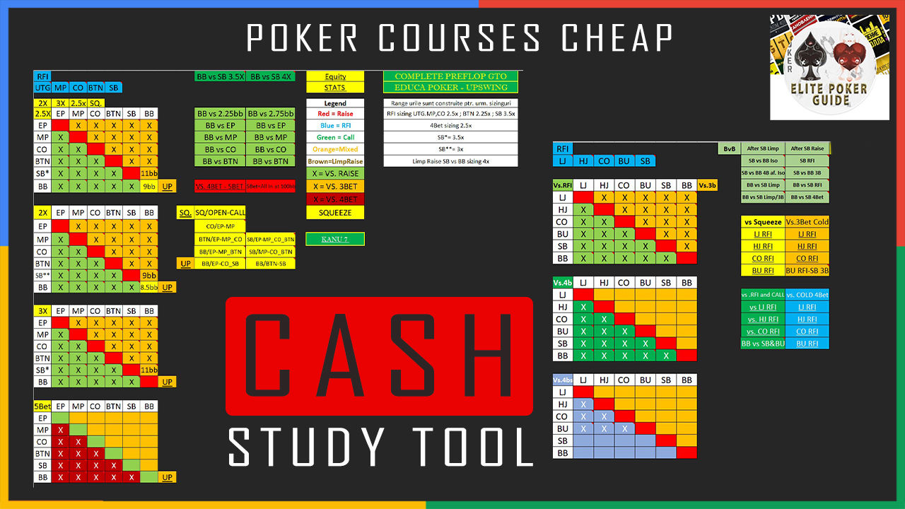 STUDY TOOL CASH KANU7 + EDUCAPOKER + BTS