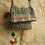 Miniature : Sac Kantha vert, motif floral, sac à bandoulière