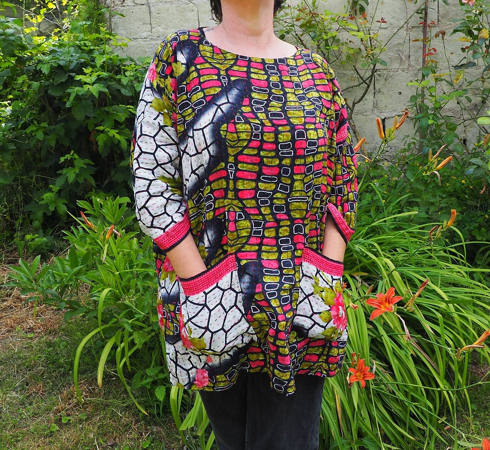 Miniature : Livret Couture Tunique Kantha Salma – Transformez votre étole Kantha en tunique
