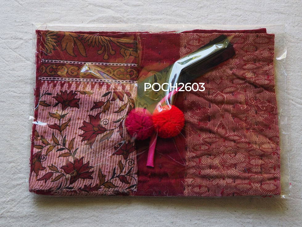 Miniature : Kit couture "pochette multi usage" Kantha