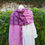 Miniature : Écharpe Kantha Alyha – Tons prune/rose  - coton recyclé brodé main