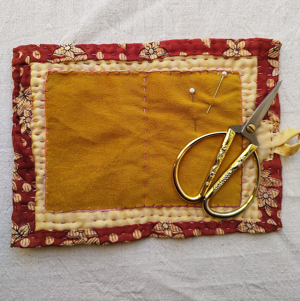 Miniature : Kit broderie Kantha – Pique-aiguilles à broder à la main