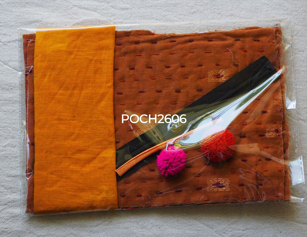 Miniature : Kit couture "pochette multi usage" Kantha