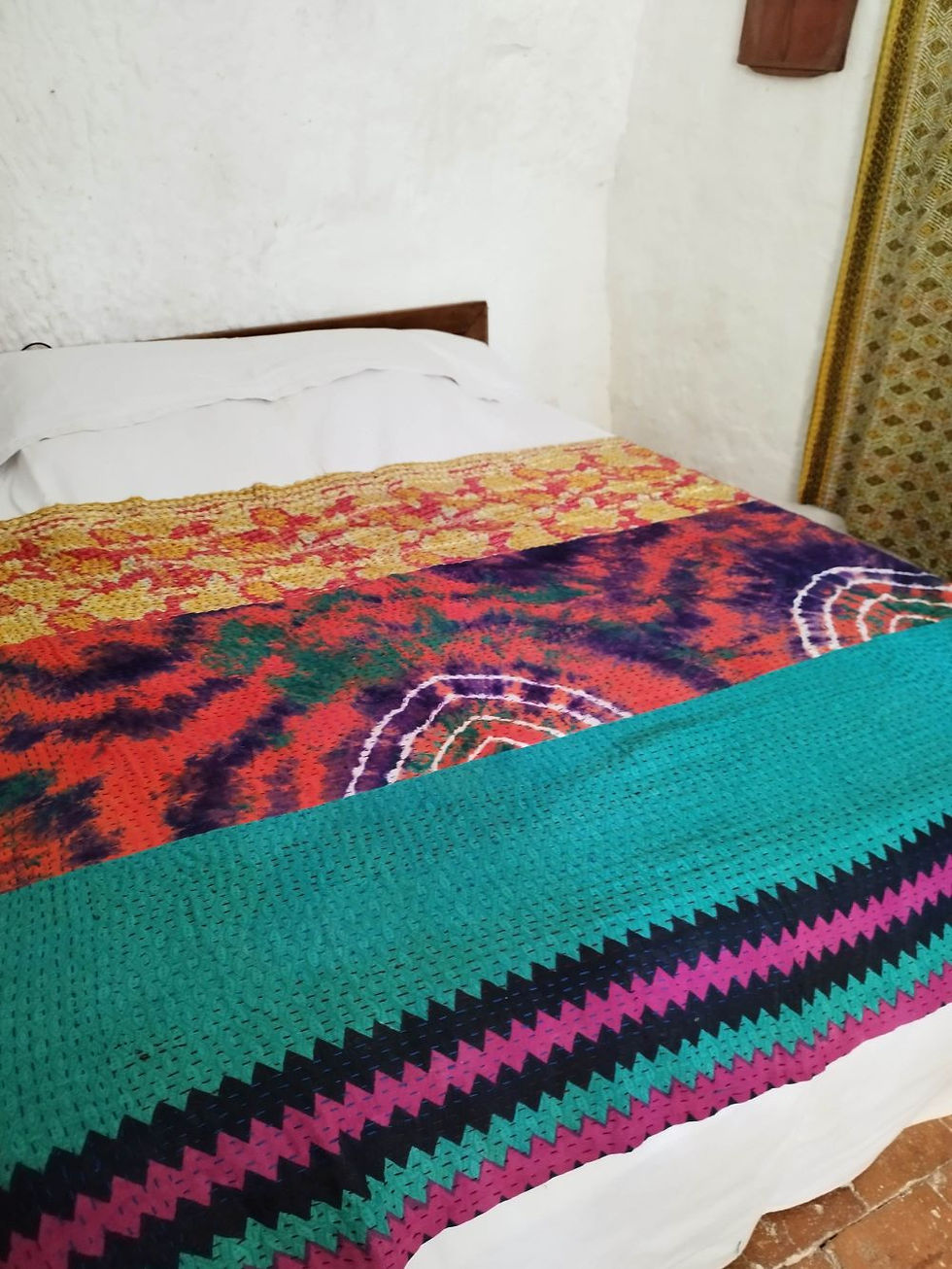 Miniature : plaid large kantha