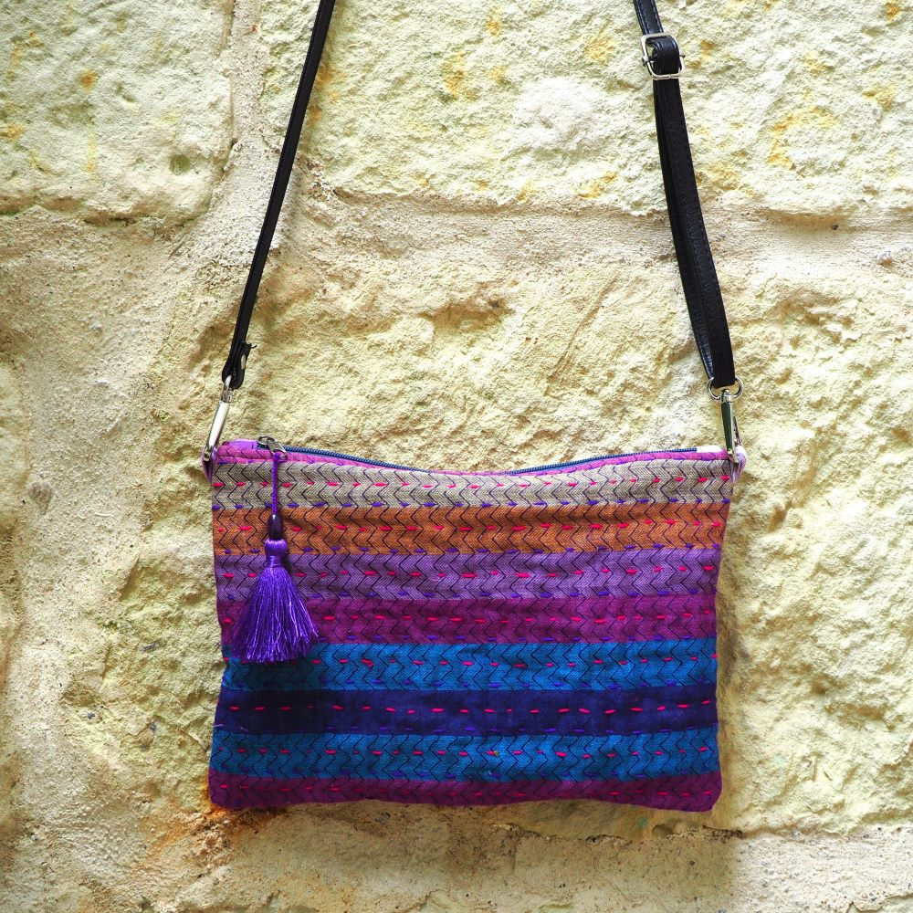 Kit Couture – Sac Pochette Noor en Kantha (19 x 27 cm)