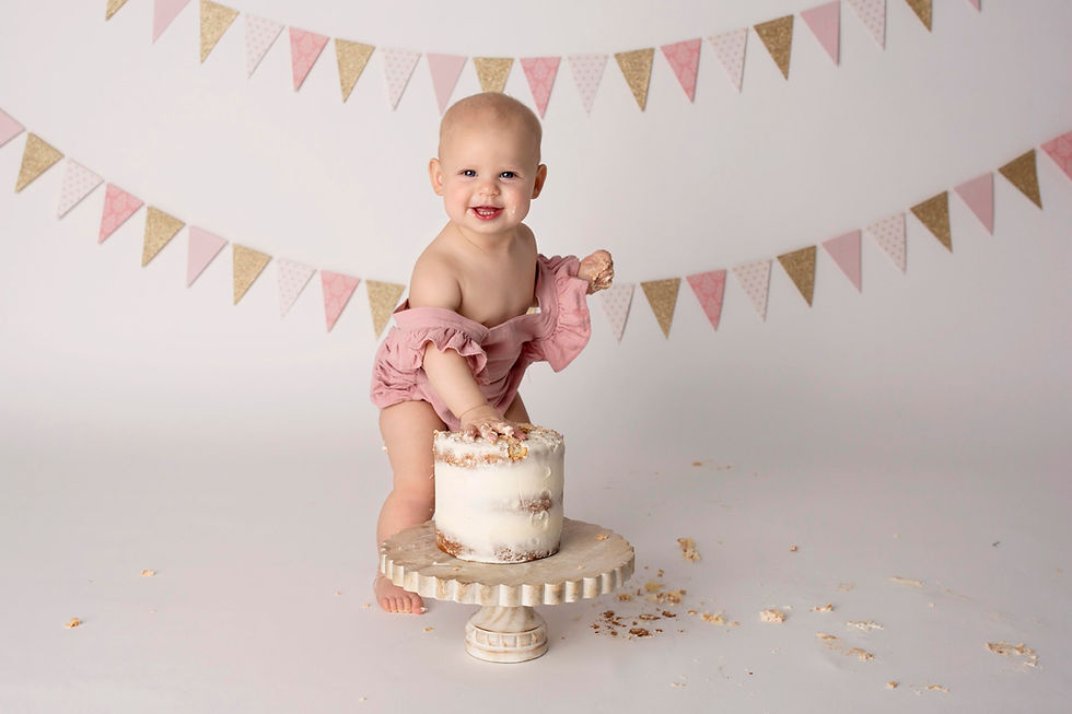 first birthday cake smash session Charlottesville virginis