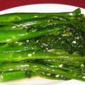 98.薑汁芥蘭Pan Fried Gal Lan w/ Ginger Sauce