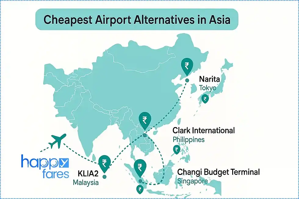 Cheapest Airport Alternatives in Asia