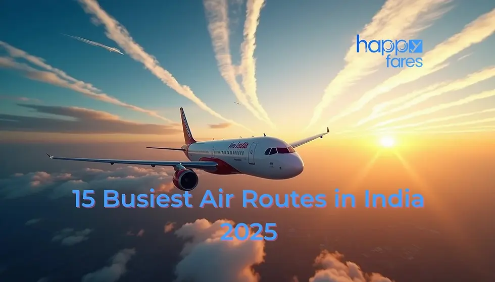 Busiest Air Routes in India