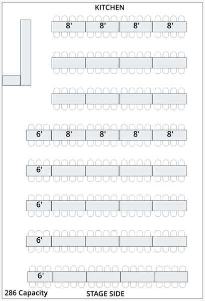 Hall rental layoutsg