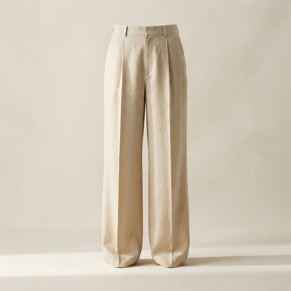 Pleated Linen Pant