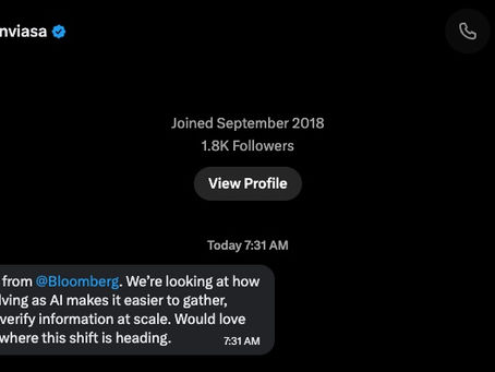A phishing DM on x.com