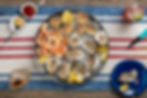 Shrimp, oysters, clams