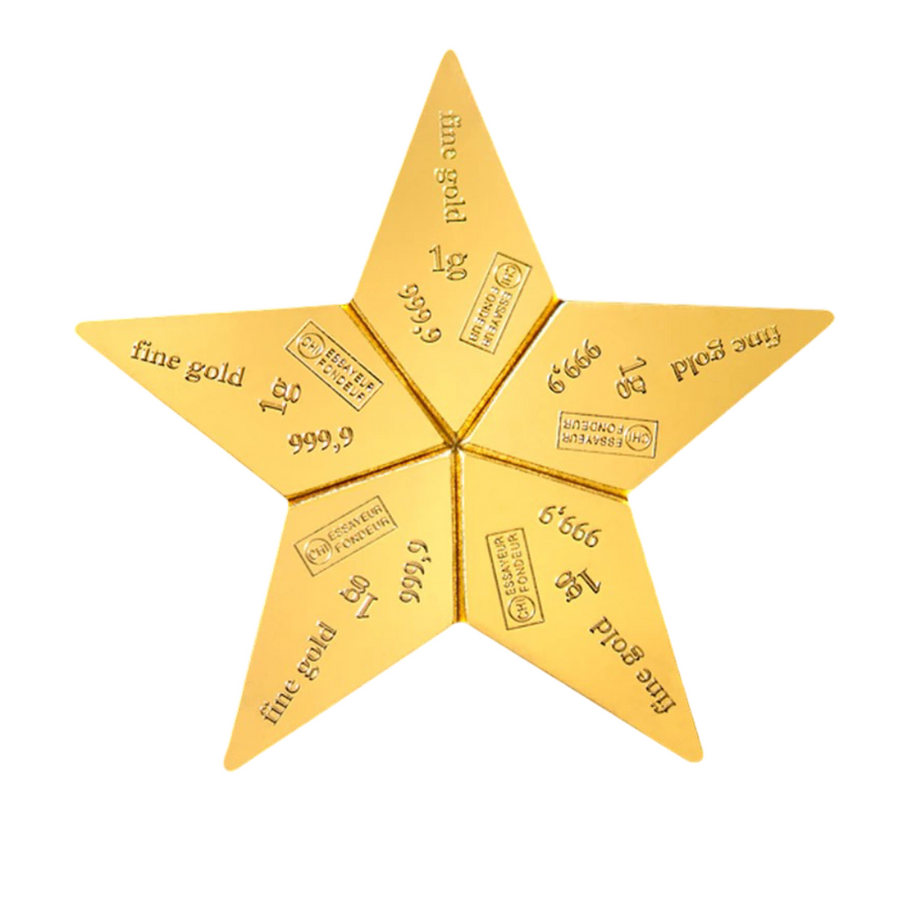 Золотий зливок Valcambi CombiBar Star 5 x 1 g