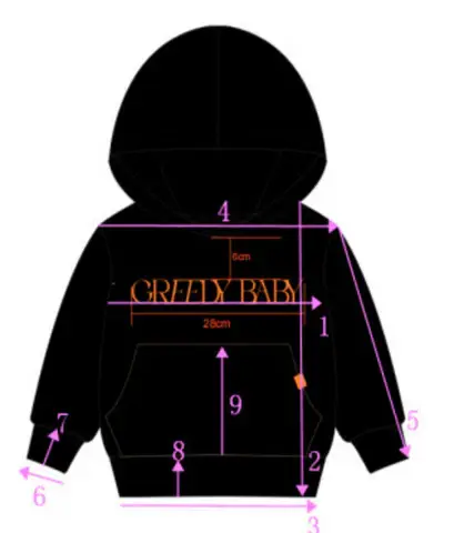 Hoodies Size Chart