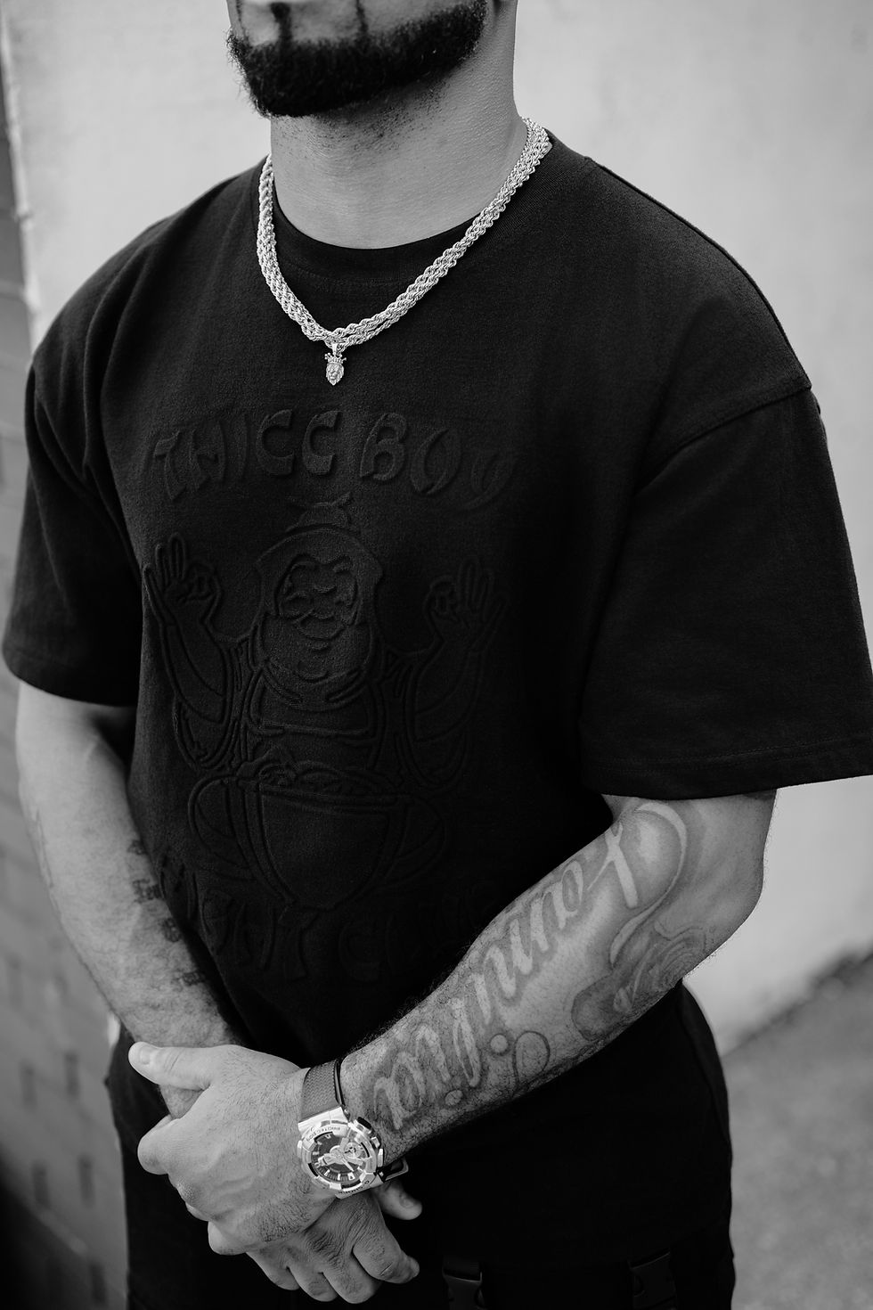 Thumbnail: Black On Black Thicc As Thieves T-Shirt