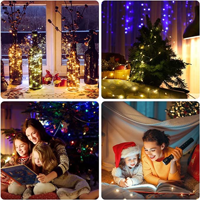 Thumbnail: Snow Shaped 20 Lamp Smart BLE LED Fairy String Lights - USB Power