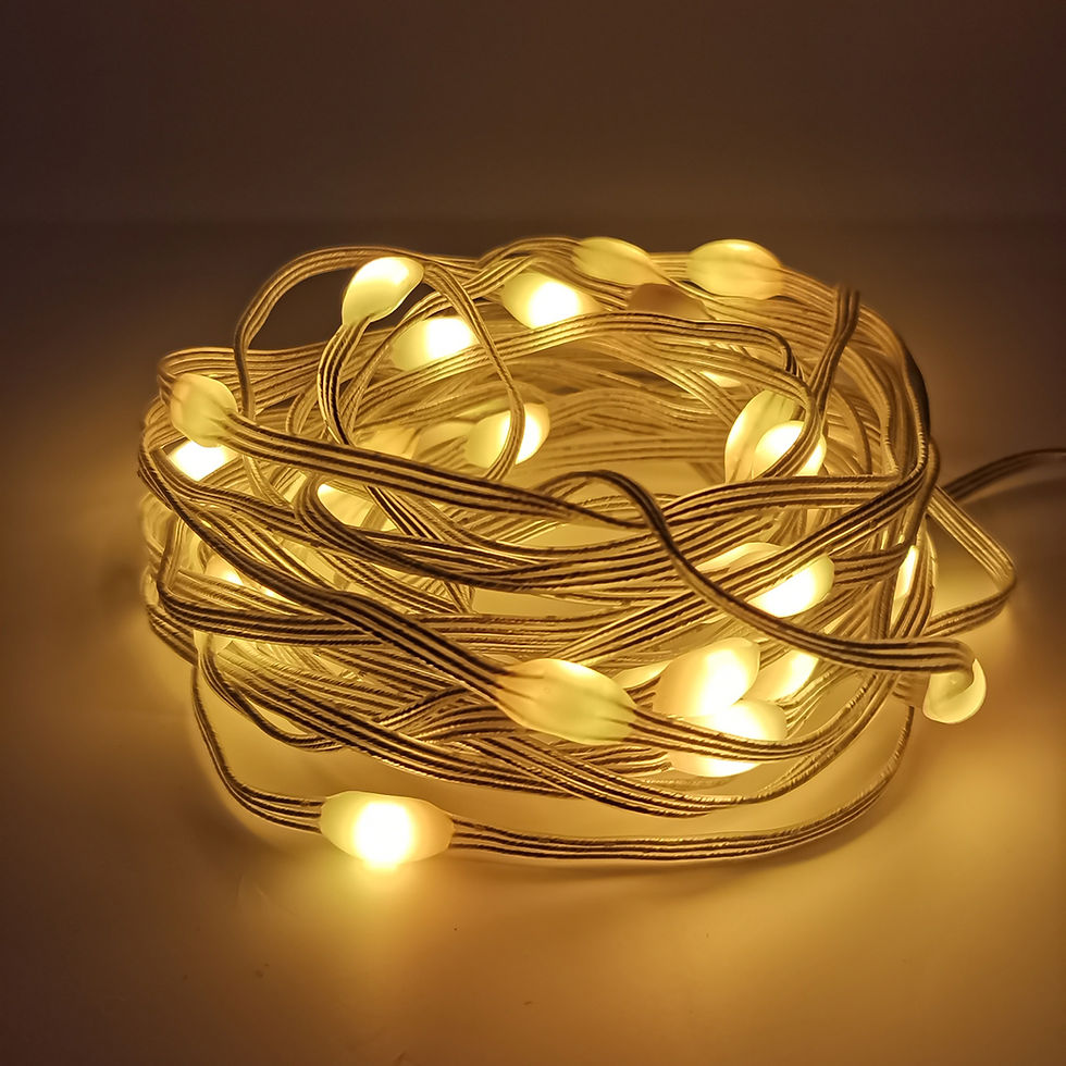 Thumbnail: Fairy Dot Molded Soft 33 Lamp 16.4 Foot Smart WiFi BLE LED String Lights USB