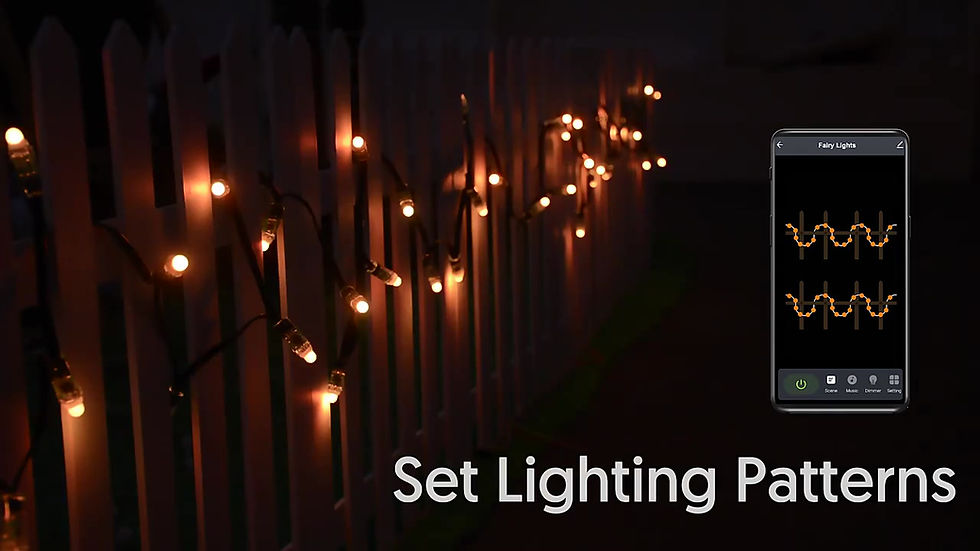 Thumbnail: Traditional Socket Christmas HD 50 Lamp 16.4 Foot Smart WiFi BLE RBGIC LED USB