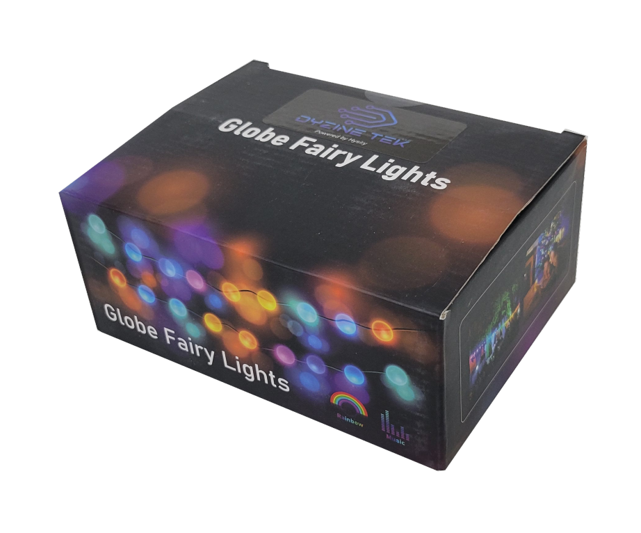 Thumbnail: Globe 66 Lamp 32.8 Foot Smart BLE RGBIC Addressable LED String Lights 120VAC