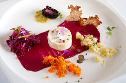 Cheese, Relish, Slaw, & Fruit Plate