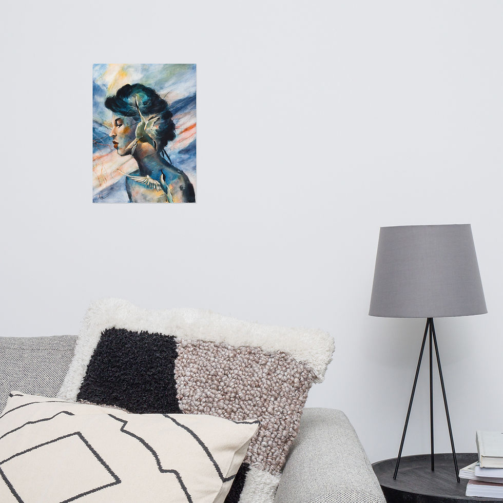Thumbnail: Dive after the one you love and let their wings catch us - Print