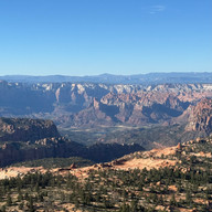 The view from a helicopter in Utah