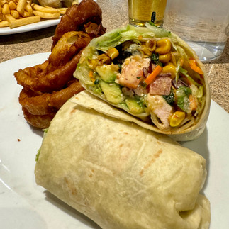 A wrap from Thunderbird Restaurant in Mt Carmel Junction, Utah