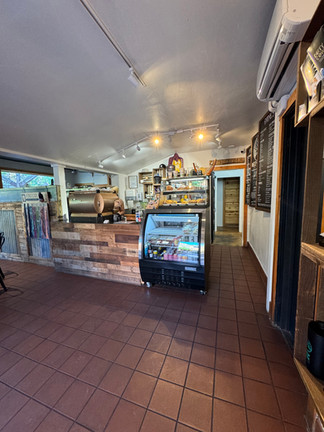 View inside a coffeehouse