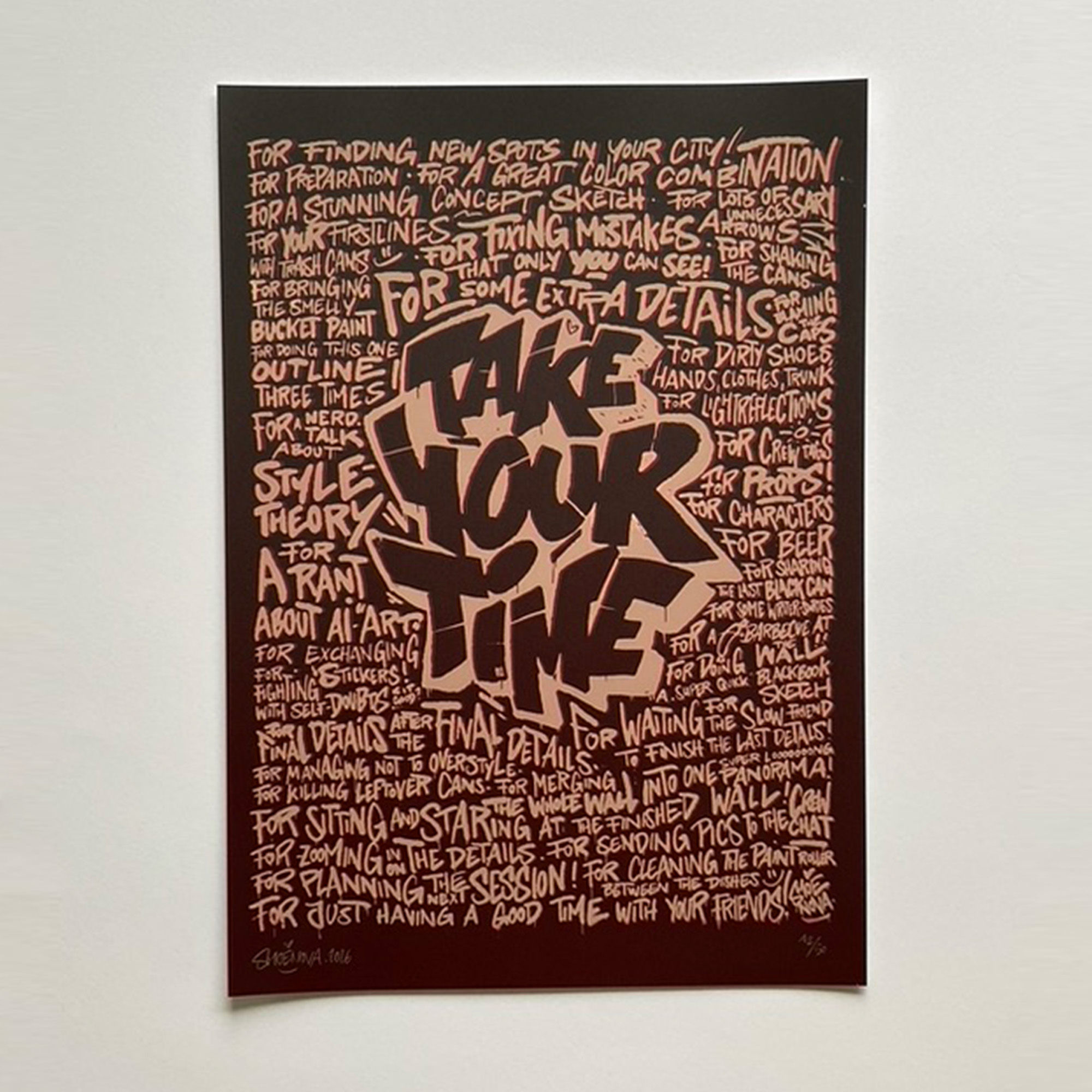 TAKE YOUR TIME – Burning Dust (#12/50)